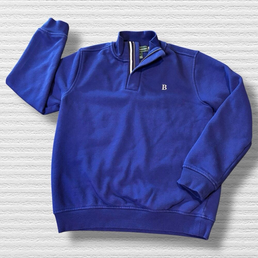 B By Brooks Brothers Quarter-Zip Sweatshirt Size 12 Blue